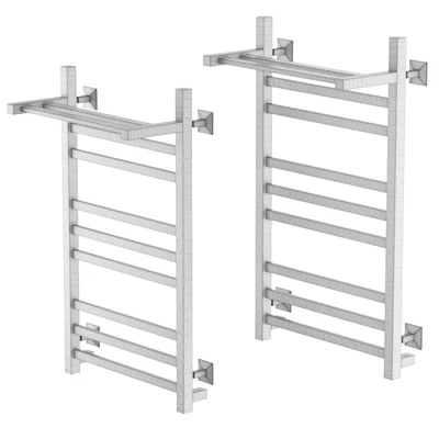 Electric towel warmer EWRIKA Penelope KV 80x50, with shelf — Ver 2