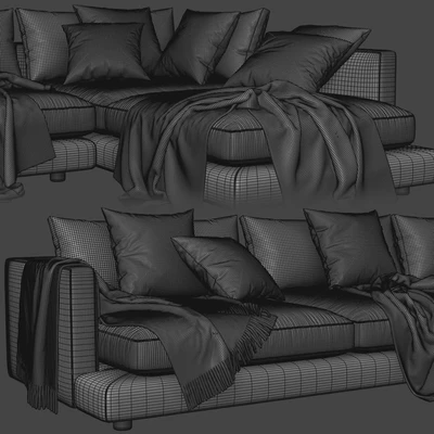 Flexform Long Island Chaise Longue Sofa — Ver 2