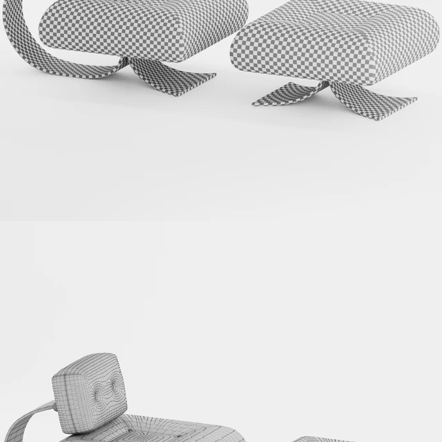 Alta Chair and Ottoman by Oscar Niemeyer — Скачать