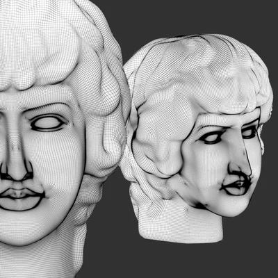 Plaster Head Antinous — Ver 2