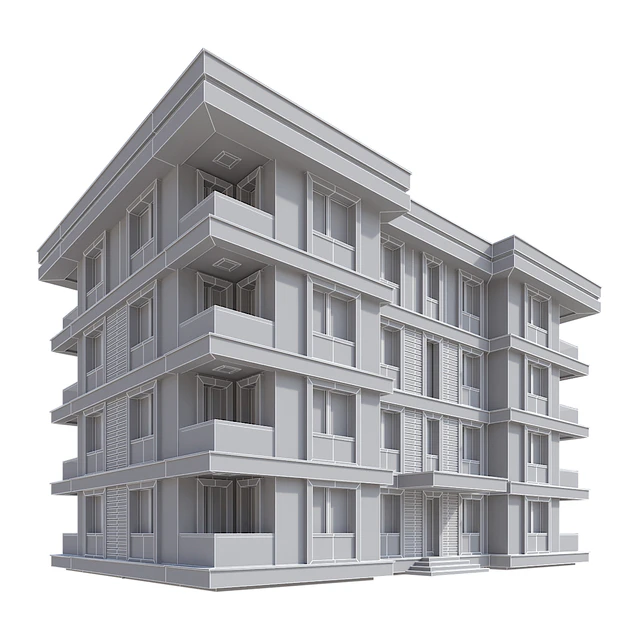 Modern Residential Building 013 — Download