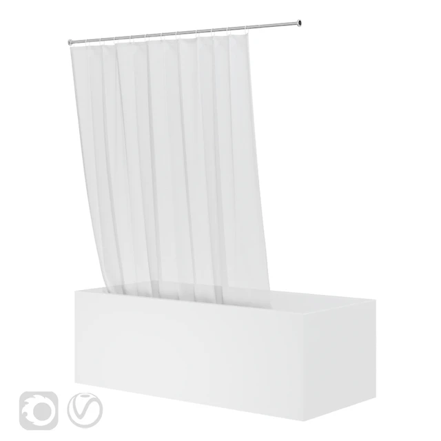 Shower curtain and bathtub Knief shape 70 — Download