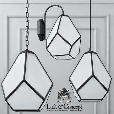Geometry glass light  milk — Вид 2