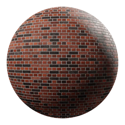 english bond smooth clay brick wall texture red and black — скачать