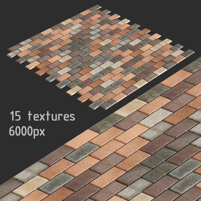 Paving slabs. 15 textures — Descargar
