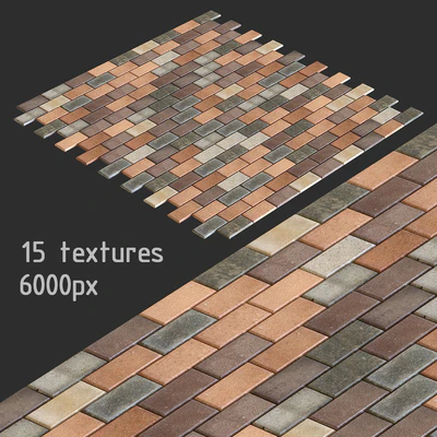 Paving slabs. 15 textures — Ver 1