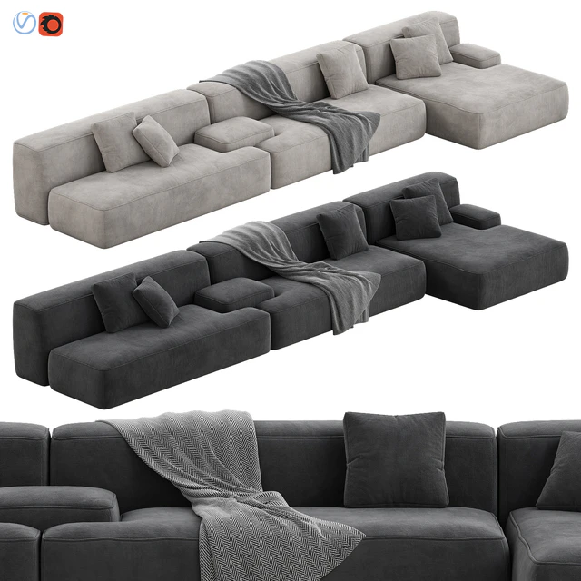 Lema Cloud Modular Sofa Set 12 — Descargar