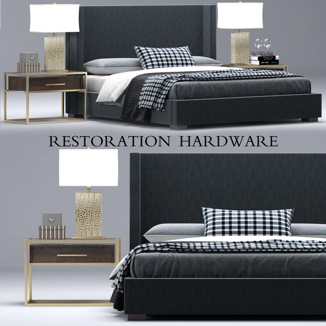 RH Modern custom shelter platform bed — Descargar