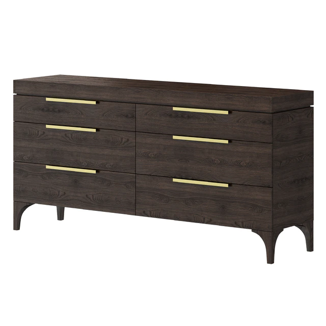 Dantone Home 6-Drawer Bridge Chest of Drawers — Descargar