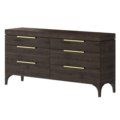 Dantone Home 6-Drawer Bridge Chest of Drawers — Ver 2