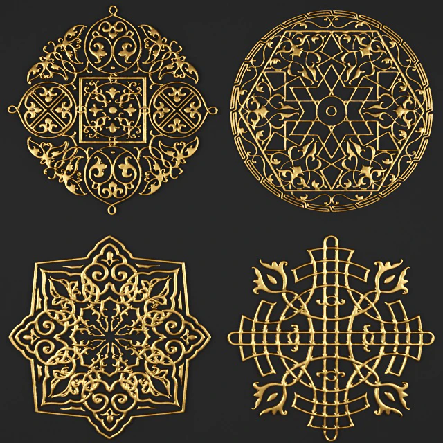 Rosette, pattern, carving. — Descargar