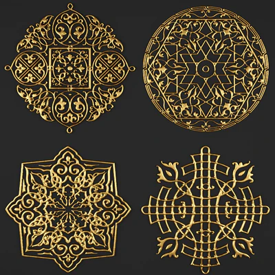 Rosette, pattern, carving. — Descargar