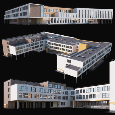 Modern school building — Ver 4