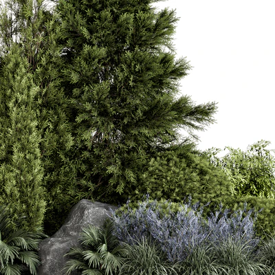 Outdoor Garden Set Bush and Tree - Garden Set 946 — Ver 2