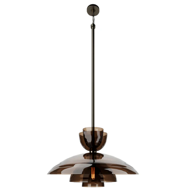 Blom Amber Glass Cloche Grand Pendant RH — Скачать