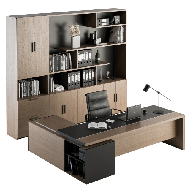 Office Furniture - Manager Set 18 — Descargar
