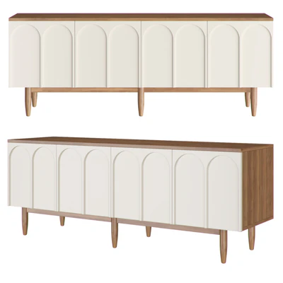 Chest of drawers with four arched doors "Arka" — download