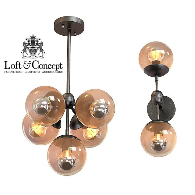 Chandelier Modo Chandelier 5 Globes — Descargar