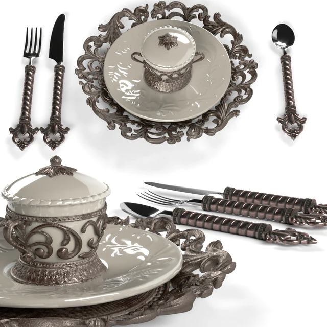 GG Collection Piece Fleur de Lis Place Setting — Descargar