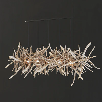 Branch decor lamp n2 / Люстра из веток — Вид 2