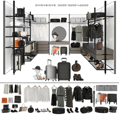 Wardrobe Raumplus Uno 4 — Ver 1