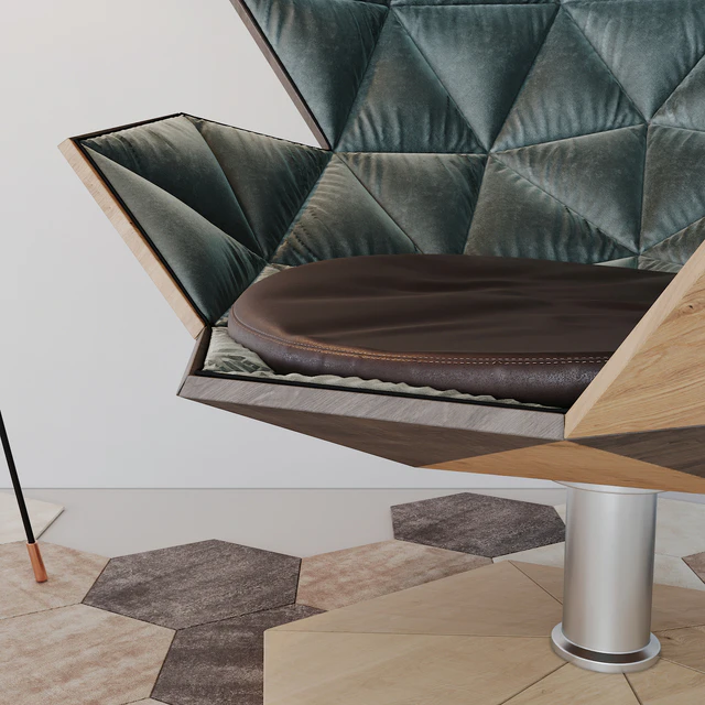 Art armchair and floor lamp 13309 — Descargar