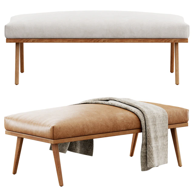 Cavett Wood Frame Bench Crate&Barrel — Скачать