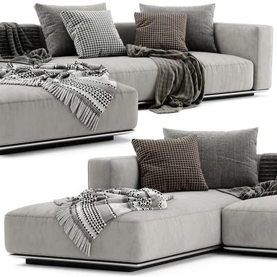 Flexform Grandemare Chaise Longue Sofa — Ver 3