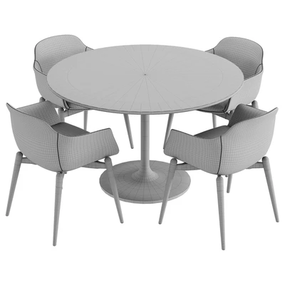 Marelli & Crate & Barrel Nero dining set — Ver 2