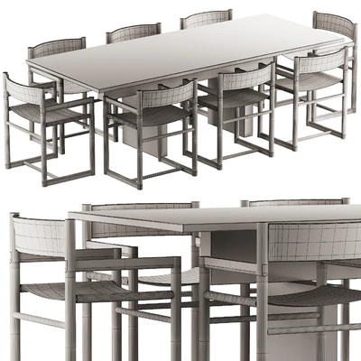 331 Resident Plane Dining Table and Resident Passenger Chair — Ver 3