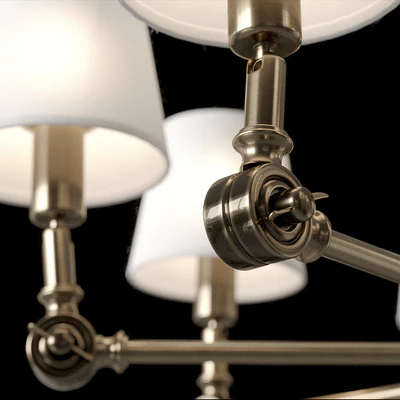 Dantone Home   Chandelier Kingston with 8 light bulbs — Ver 2