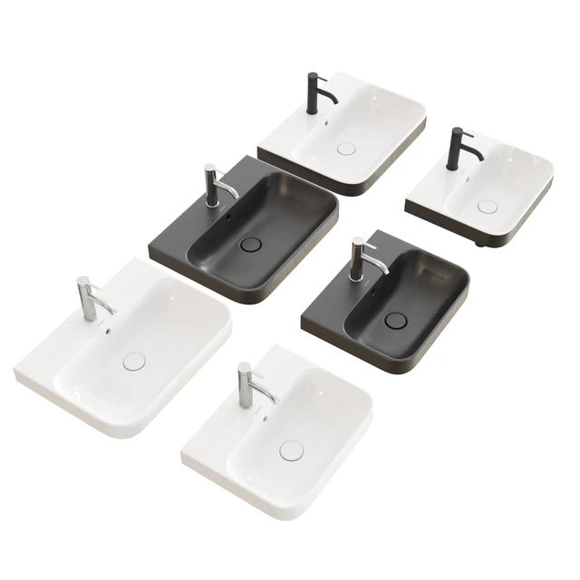 Duravit HAPPY D.2 PLUS Rectangular Washbasin — Descargar