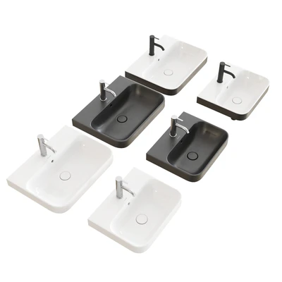 Duravit HAPPY D.2 PLUS Rectangular Washbasin — Ver 2