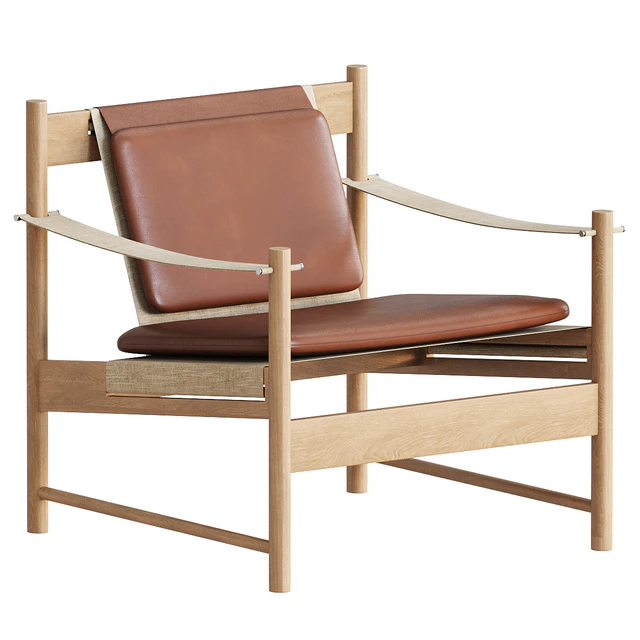 HB Lounge Chair Leather — Descargar