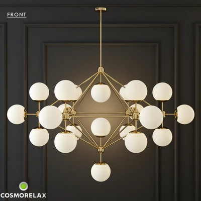 Chandelier modo chandelier white glass designed by jason miller 21 — Вид 1
