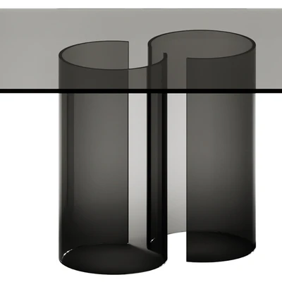Fiam Italia LUXOR Glass table — Ver 2