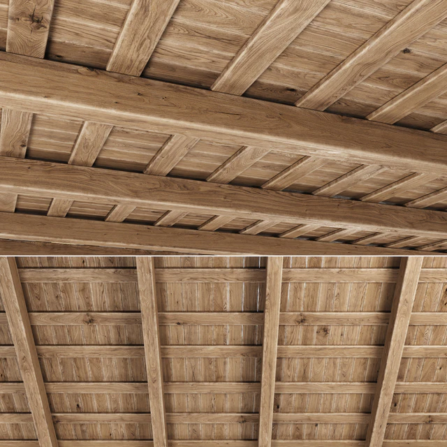 Wooden Ceiling V5 / Прямой деревянный потолок — Скачать