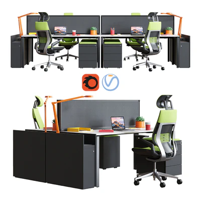 Steelcase - Office Table FrameOne Work Space — Вид 1