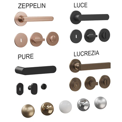 Door handles DND /Zeppelin, Luce, Pure, Lucrezia/ — Ver 2