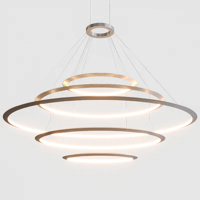 Grok by Leds C4 Circular Suspended Lamp Comp. 5 — Ver 1