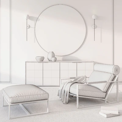 RH Modern Living Set — Ver 2