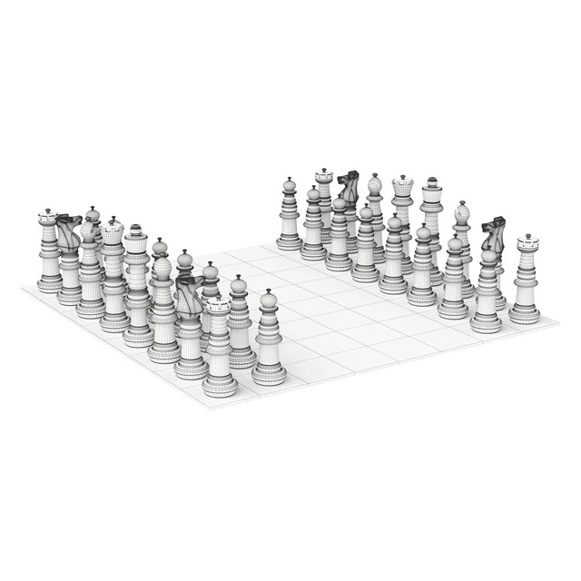 Garden chess pieces KSH-36 — Descargar