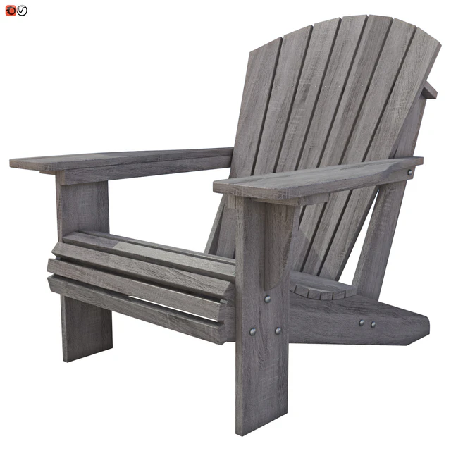 Wooden garden chair 04 — Descargar