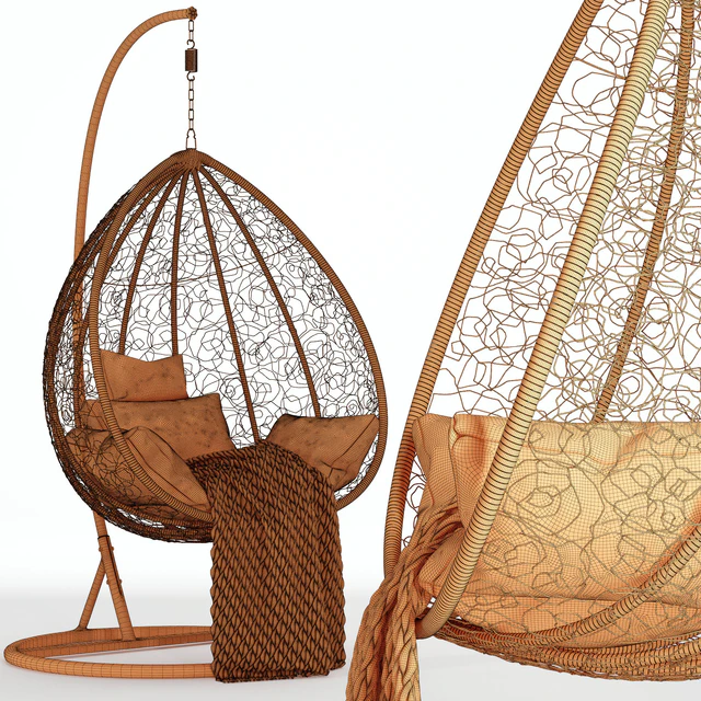 Suspended swing chair Fresco Maxi — Скачать