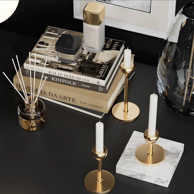 West Elm Decor Set with Dry Palm — Descargar
