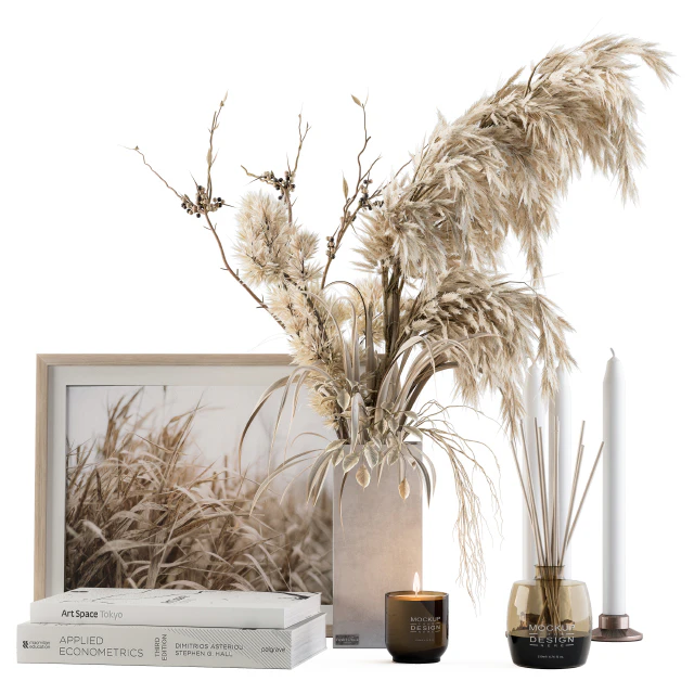 Decorative Set Dried Plants and Pampas - Set 46 — Descargar