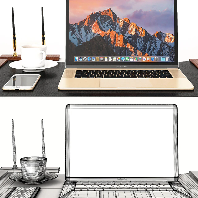 Classic Workplace with MacBook — Descargar