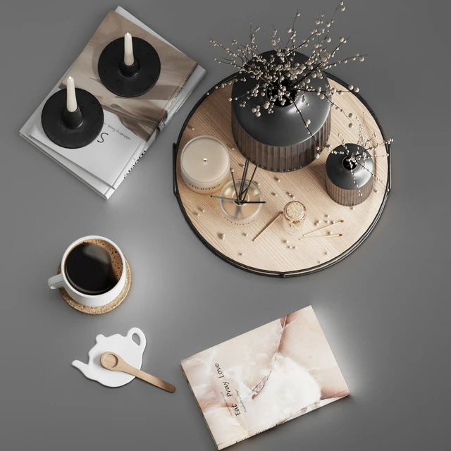 Decorative set 01 With Murmur candle and diffuser — Скачать