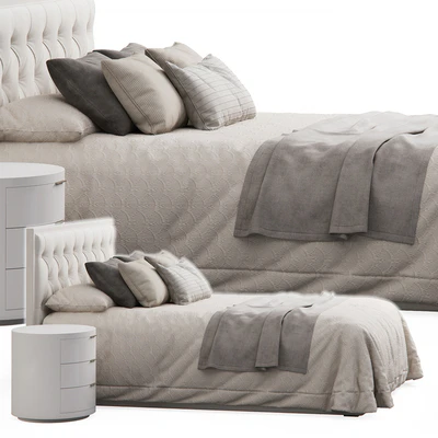 Alix Tufted Headboard Bed — Ver 3