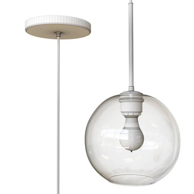 Sculptural Glass Globe Pendant small — Descargar